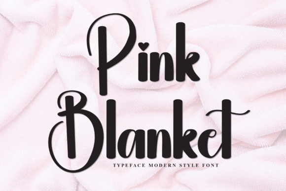 Discover the Whimsy of Pink Blanket Font
