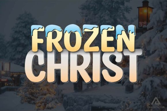 Frozen Christ: A Bold Gothic Brush Typeface for Dramatic Design