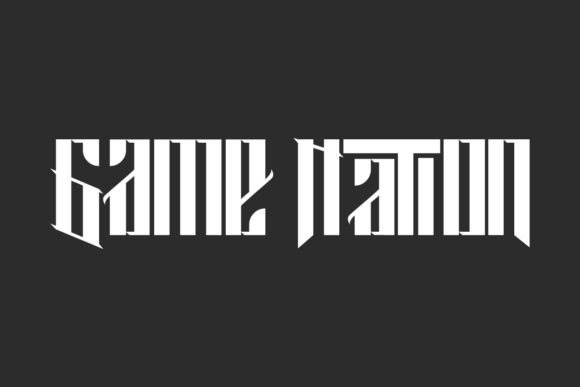 Game Nation: A Bold Blackletter for Fearless Branding