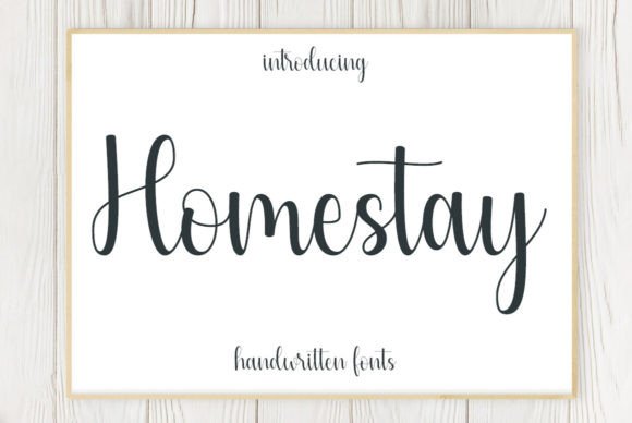 Homestay: A Brush Script Font for Modern Brands