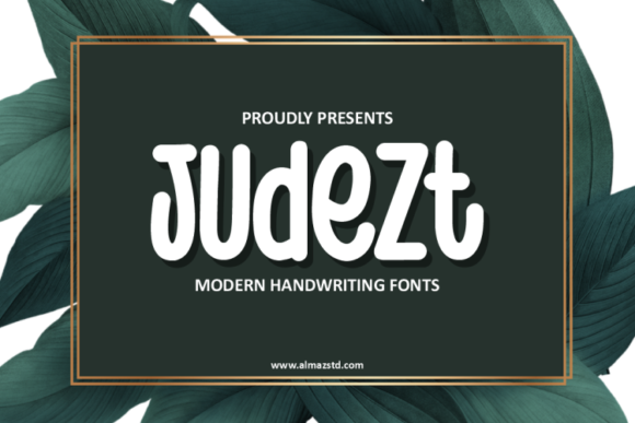Judezt: A Handwriting Font with Authentic, Hand-Made Character