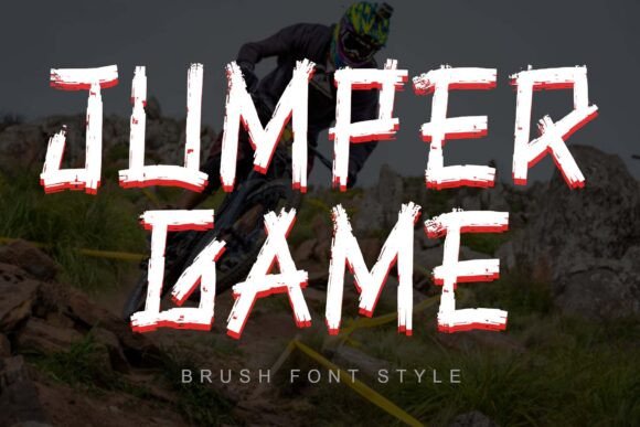 Jumper Game: The Brush Font for Bold Modern Projects