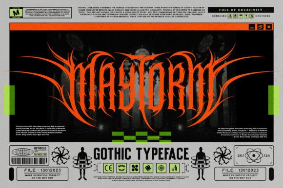 Maytron: Capturing Metal's Raw Power in Typography