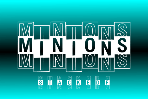 Minions: Command Attention with a Stacked Display Font