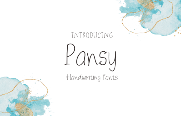 Pansy Font: A Sweet, Handwritten Typeface for Playful Designs