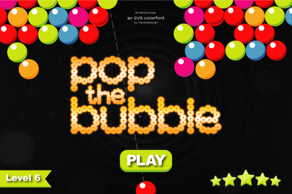 Pop the Bubble: A Retro Gaming Font That Pops With Personality