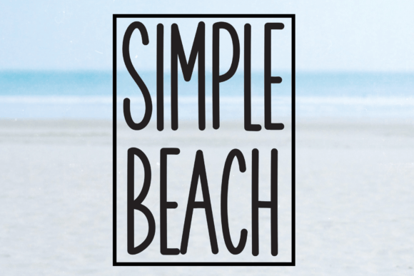Simple Beach: A Charming Display Font for Game Branding