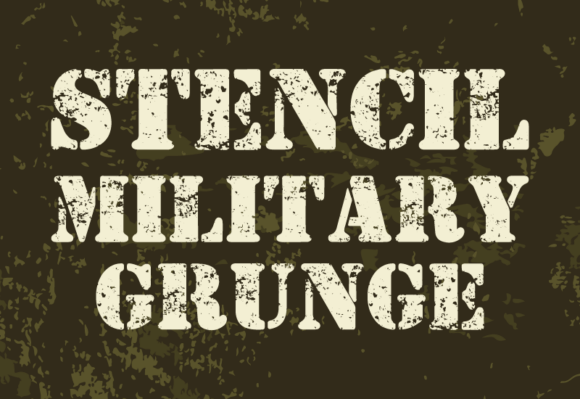 Stencil Military Grunge: Bold Typeface for Audacious Brands